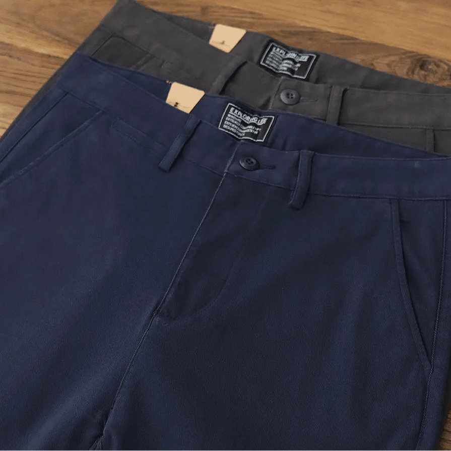 American retro woven cargo pants - Antonios