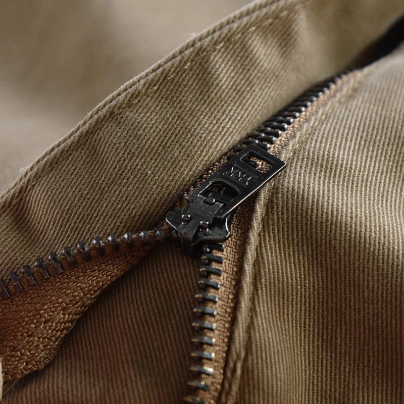 American retro woven cargo pants - Antonios