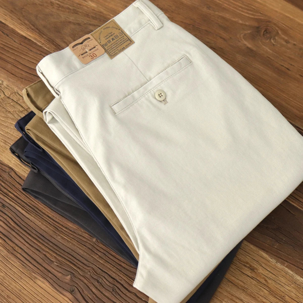 American retro woven cargo pants - Antonios