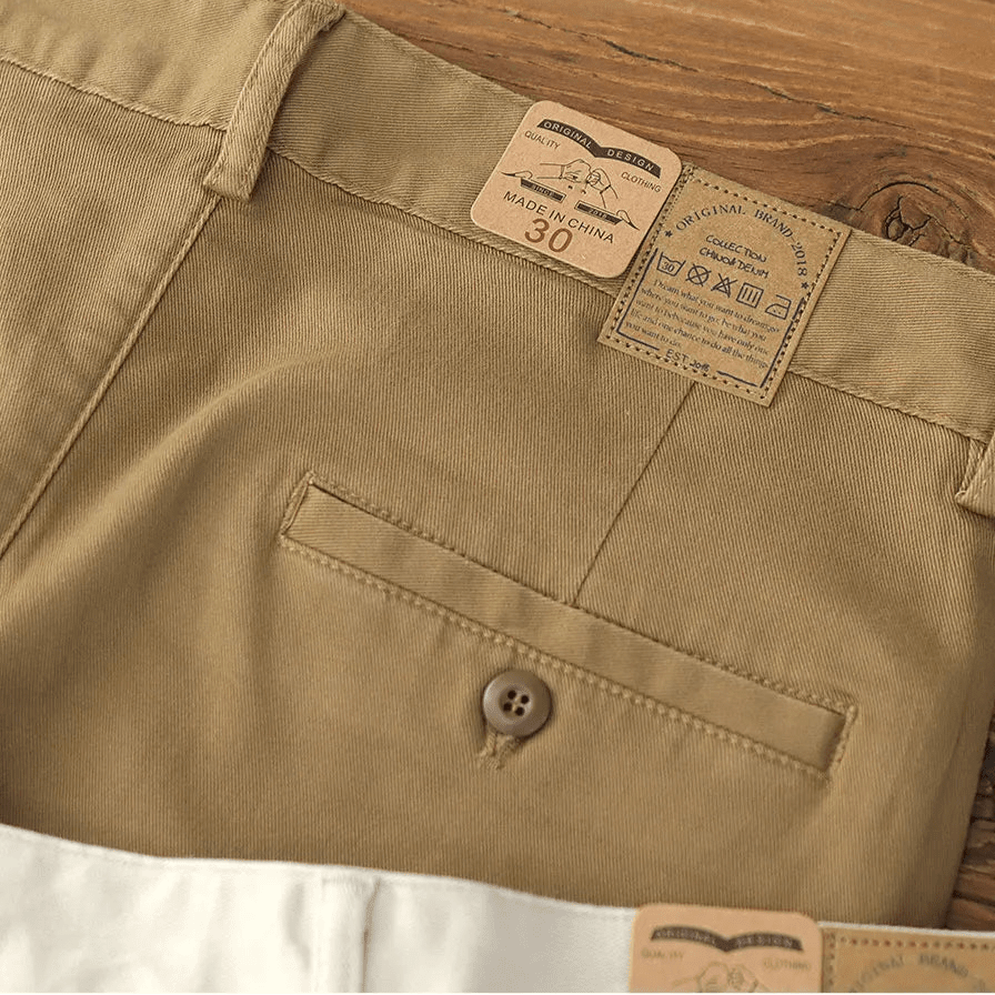 American retro woven cargo pants - Antonios