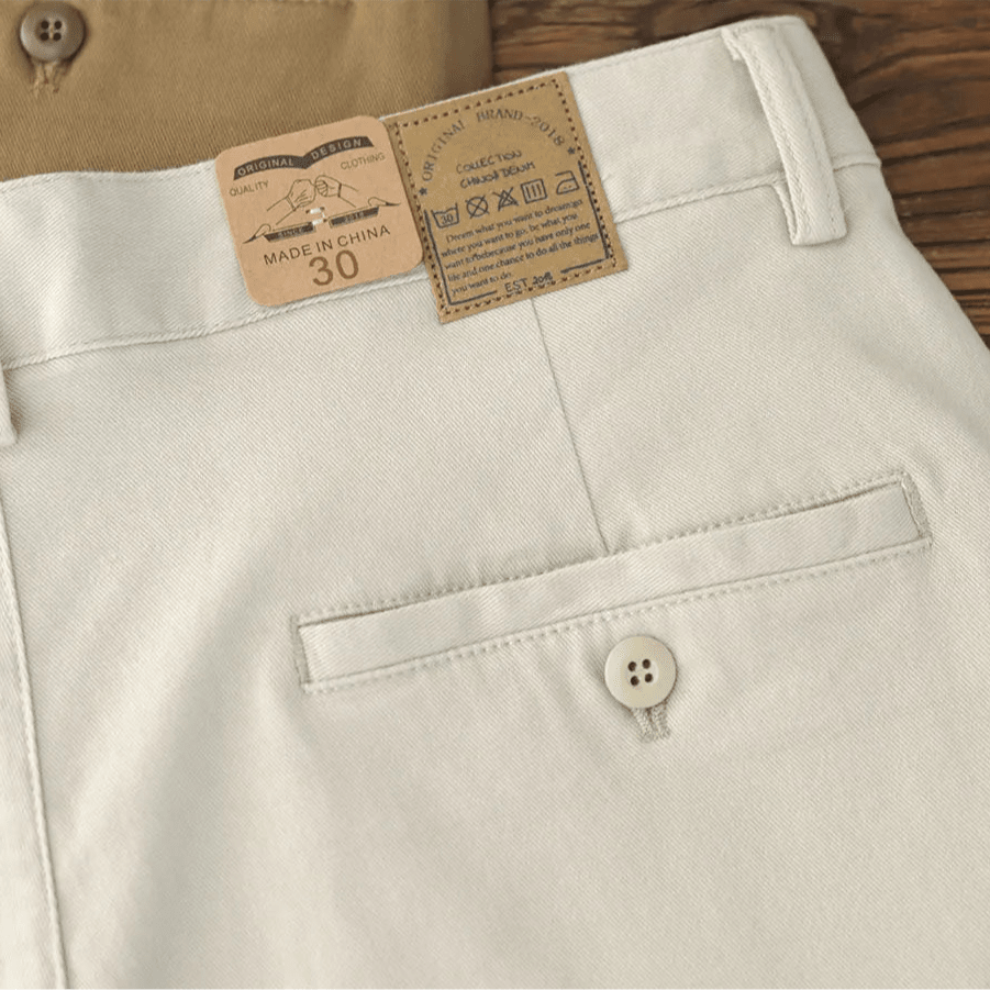 American retro woven cargo pants - Antonios