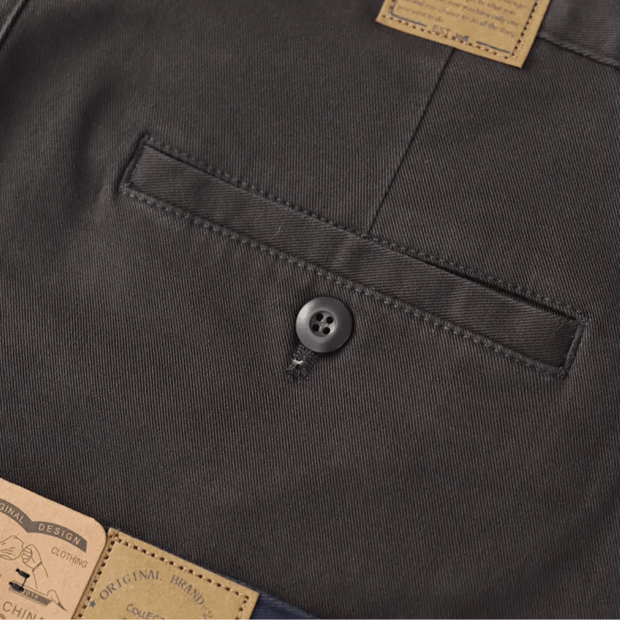 American retro woven cargo pants - Antonios