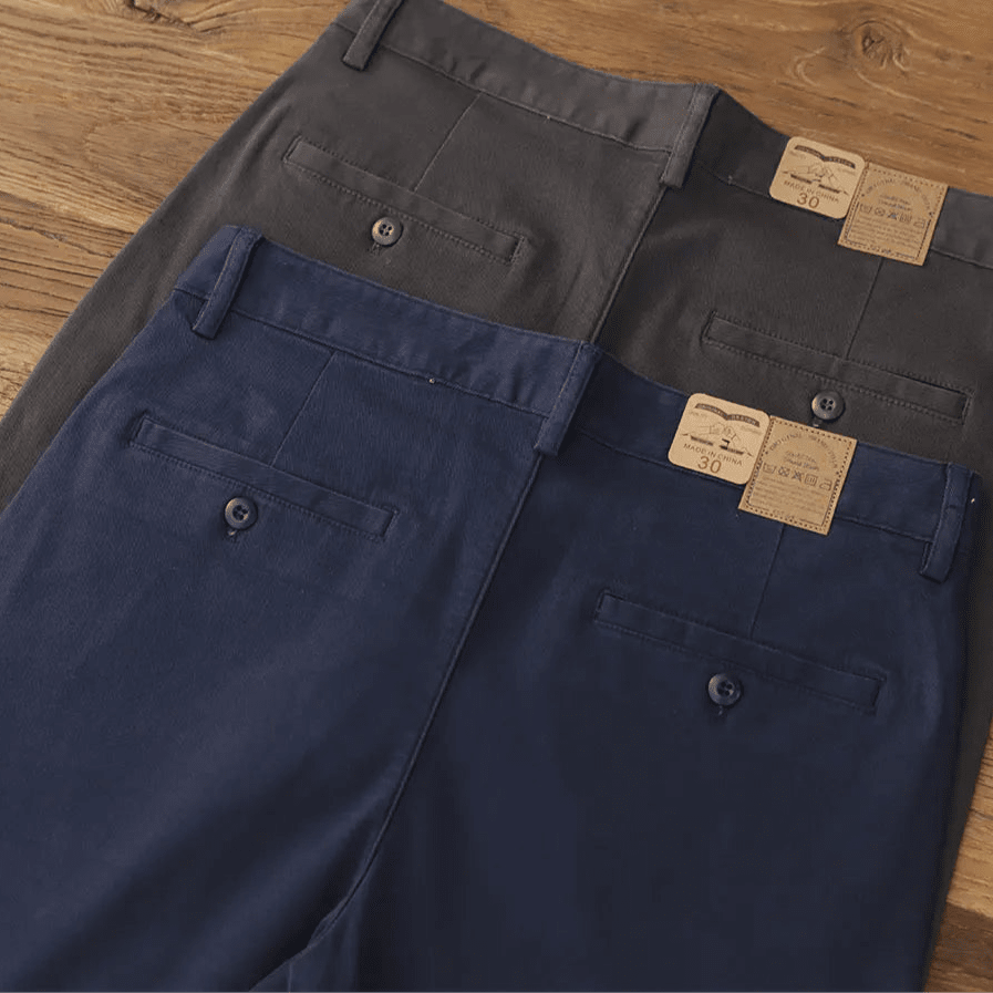 American retro woven cargo pants - Antonios