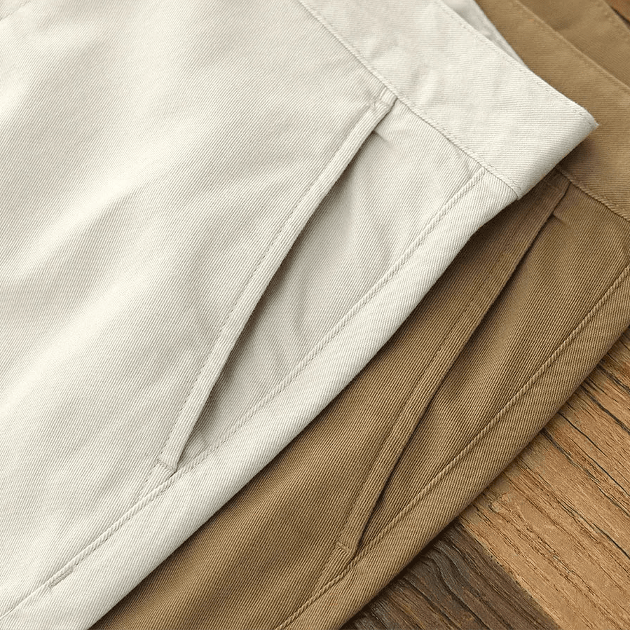American retro woven cargo pants - Antonios