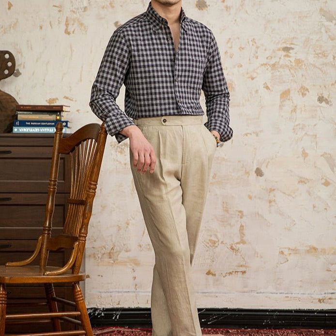 American style plaid elegant shirt - Antonios