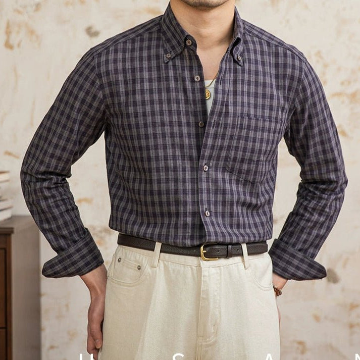 American style plaid elegant shirt - Antonios