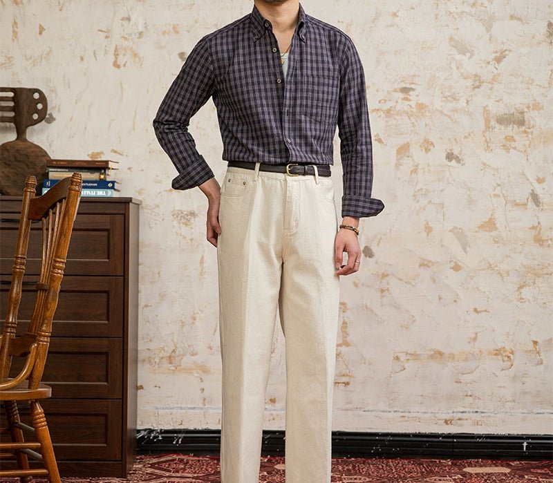 American style plaid elegant shirt - Antonios