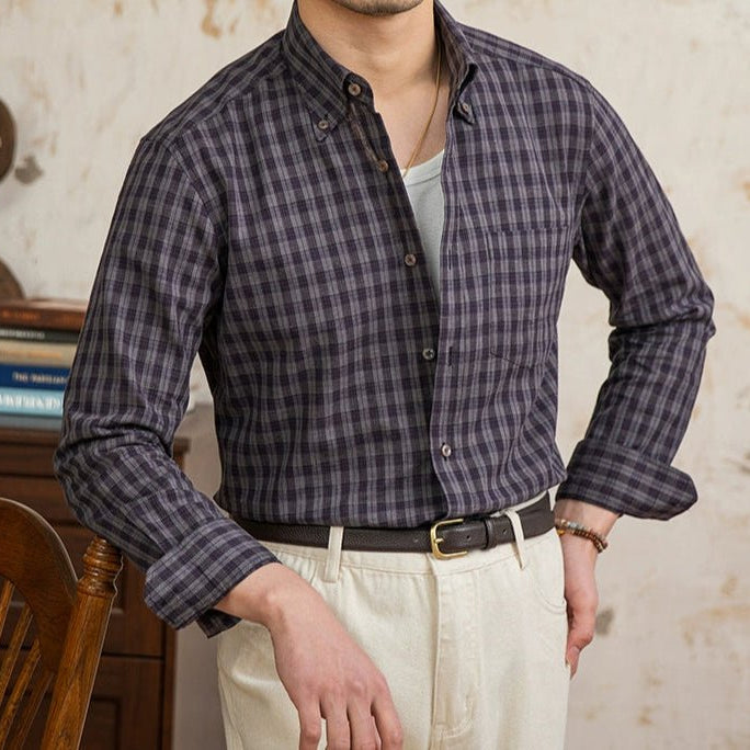 American style plaid elegant shirt - Antonios