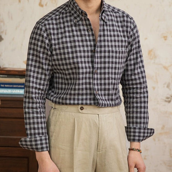 American style plaid elegant shirt - Antonios