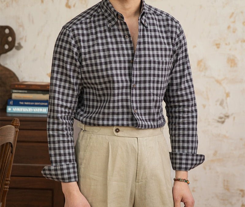 American style plaid elegant shirt - Antonios