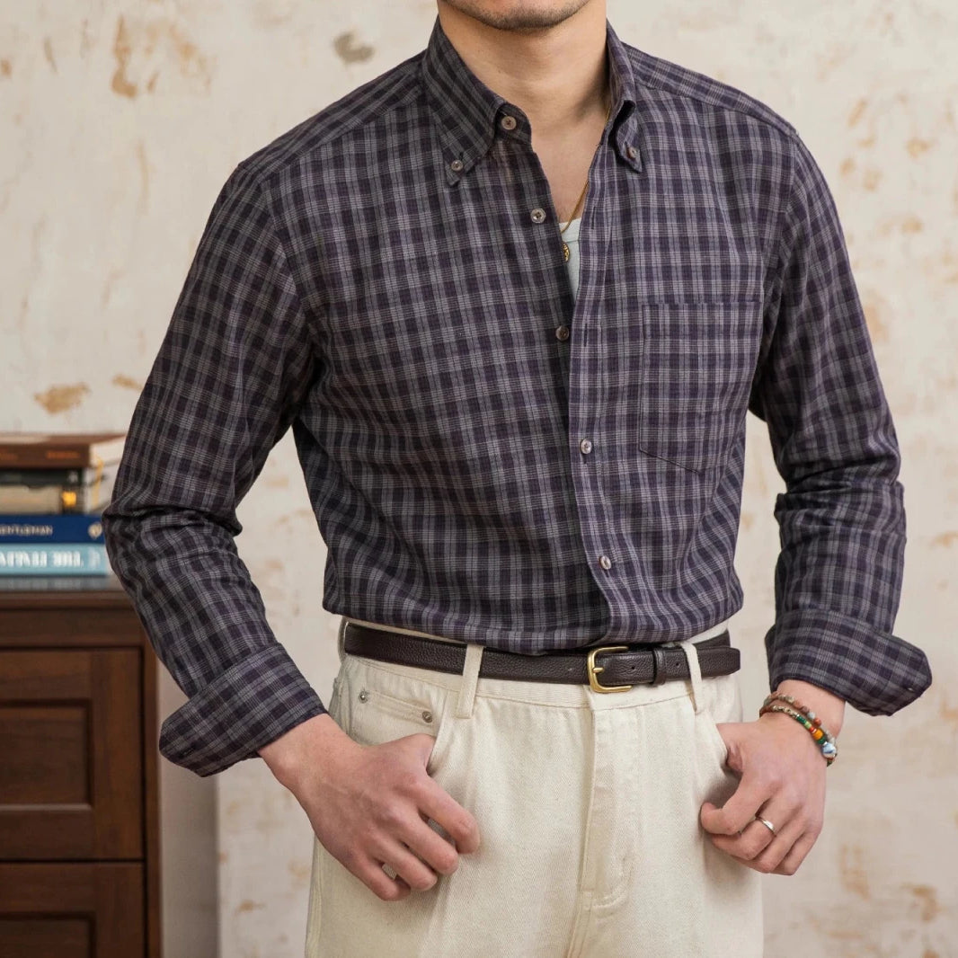 American style plaid elegant shirt - Antonios