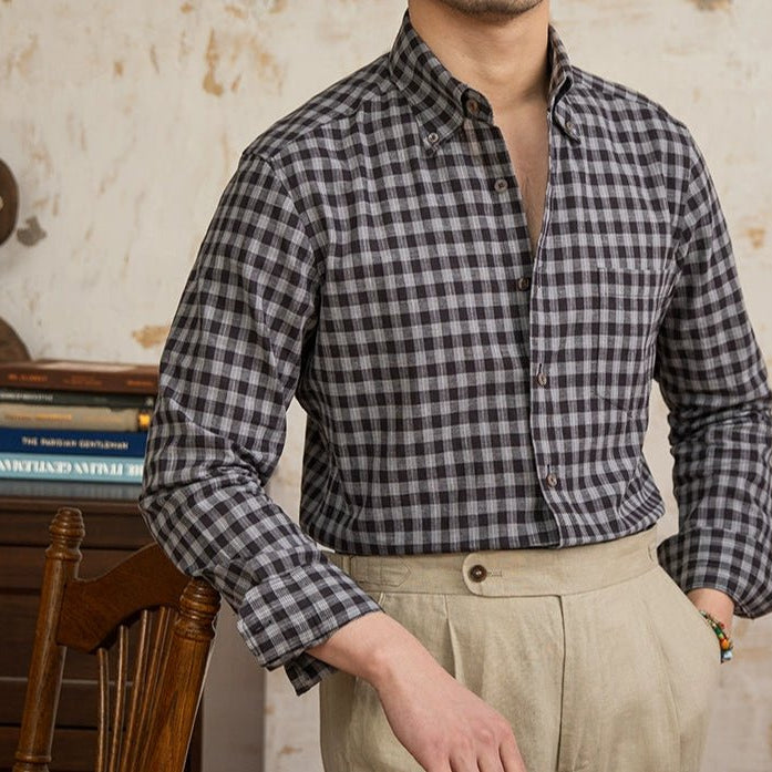 American style plaid elegant shirt - Antonios