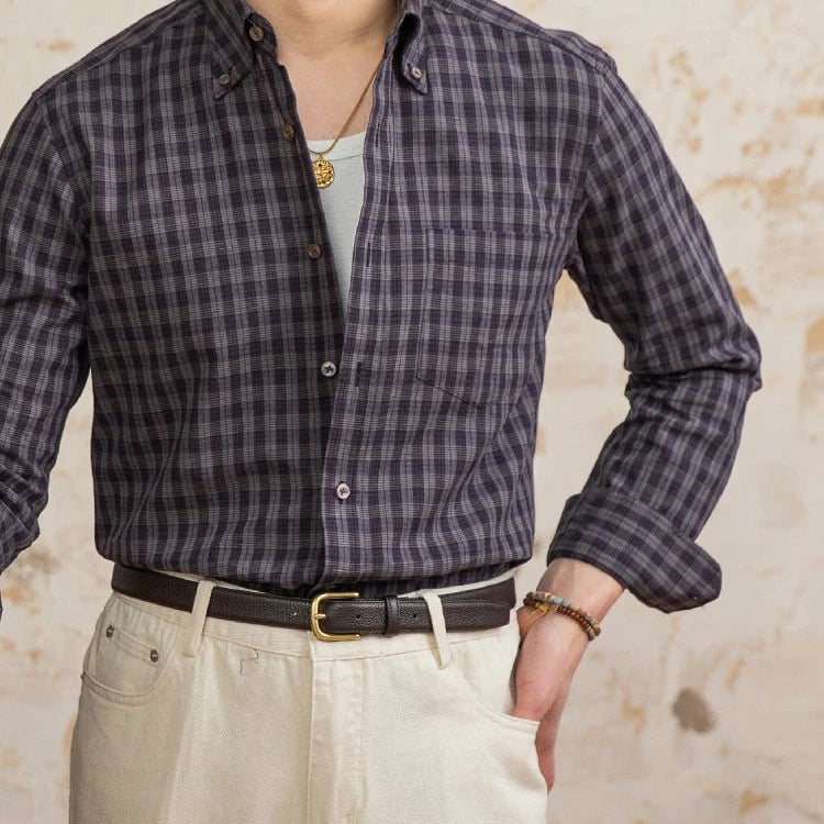 American style plaid elegant shirt - Antonios