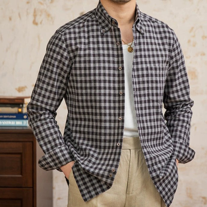 American style plaid elegant shirt - Antonios