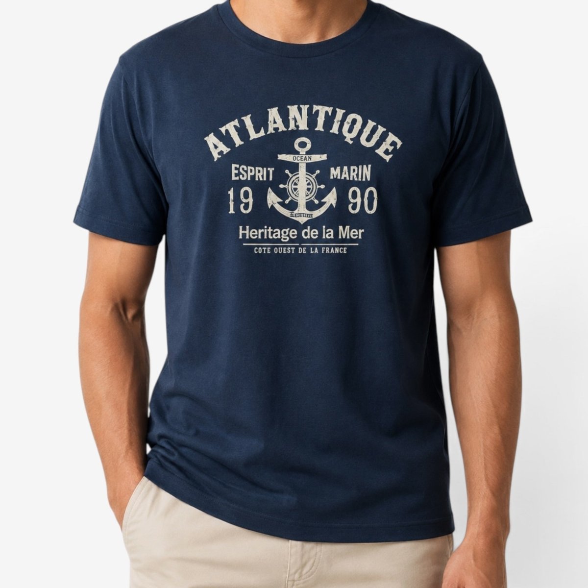 Anchor american retro short sleeve t-shirt - AntoniosClothing - White