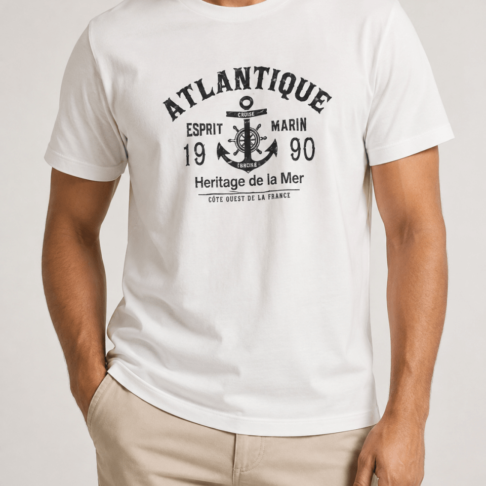 Anchor american retro short sleeve t-shirt - AntoniosClothing - White
