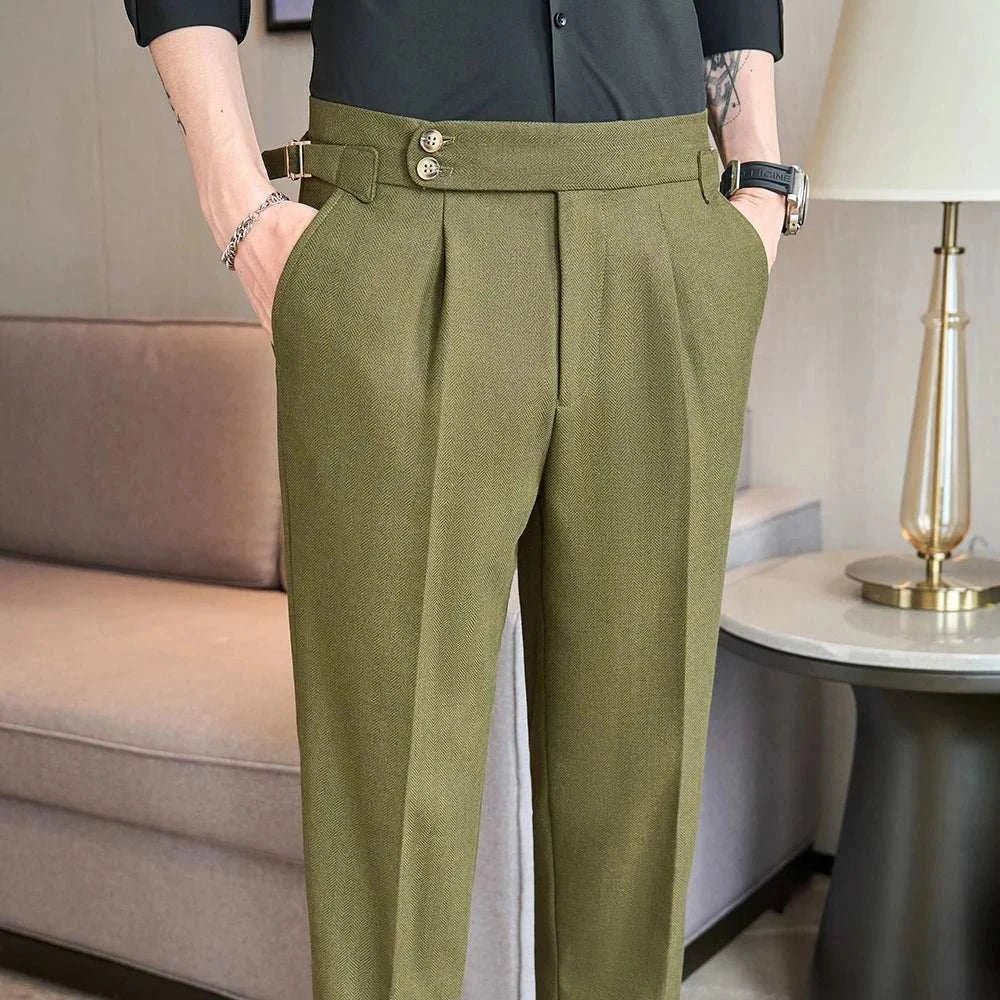 Ankle - length slim casual pants - Antonios