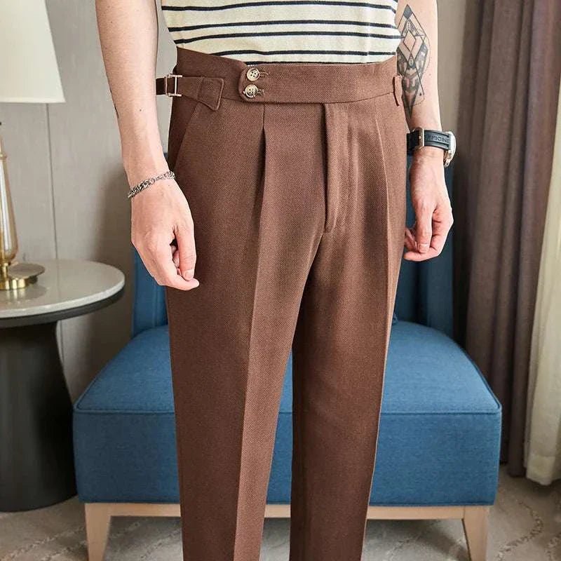 Ankle - length slim casual pants - Antonios