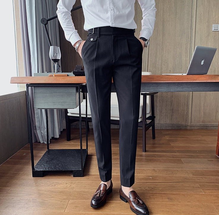 Antonios Black Casual Outfit Pants - Antonios