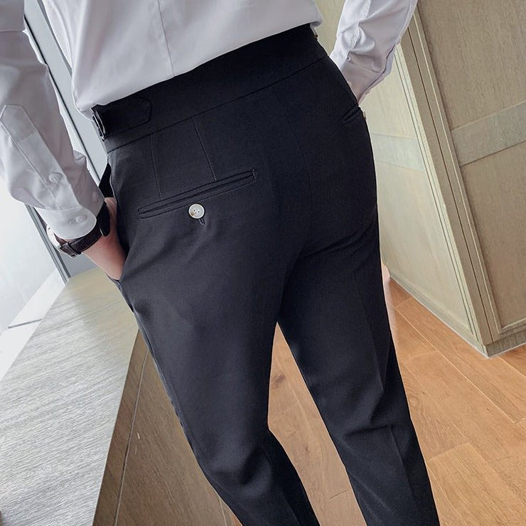 Antonios Black Casual Outfit Pants - Antonios