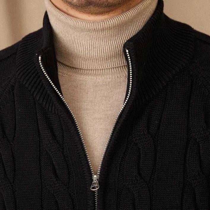 Antonios knit cardigan double zipper - Antonios