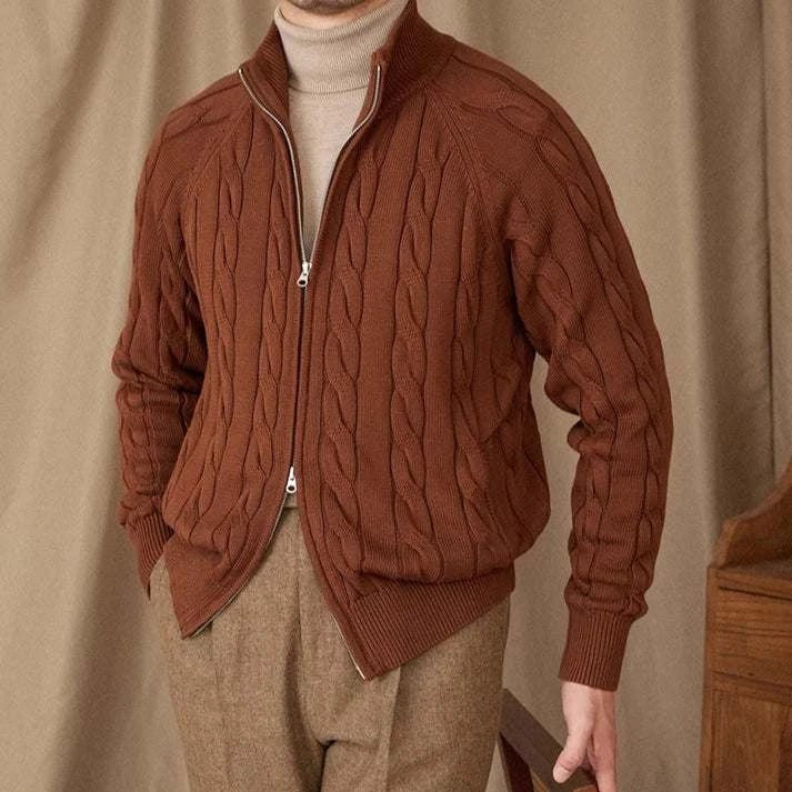 Antonios knit cardigan double zipper - Antonios