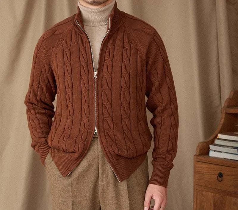 Antonios knit cardigan double zipper - Antonios