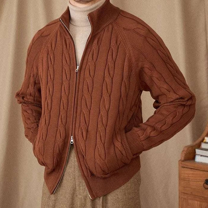 Antonios knit cardigan double zipper - Antonios