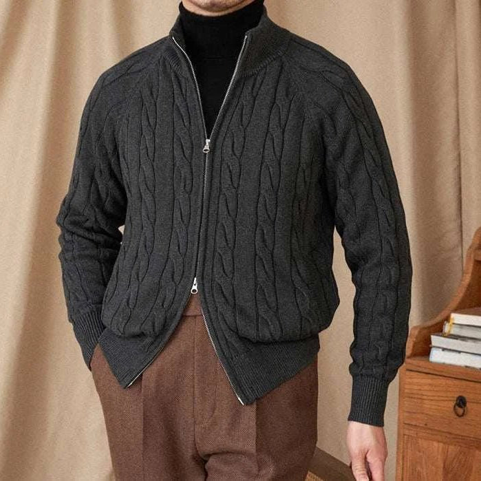 Antonios knit cardigan double zipper - Antonios