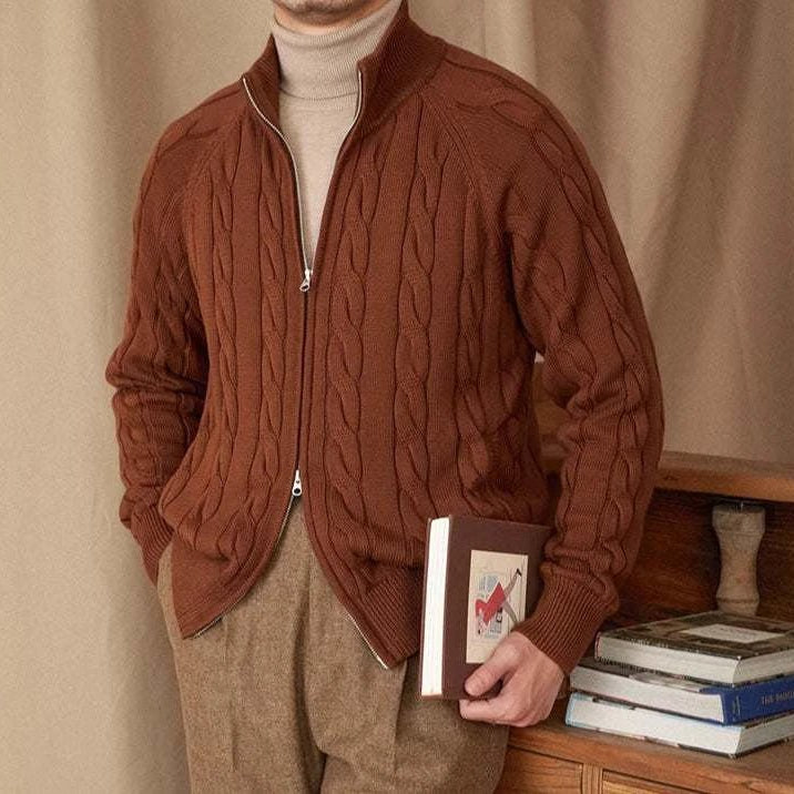 Antonios knit cardigan double zipper - Antonios