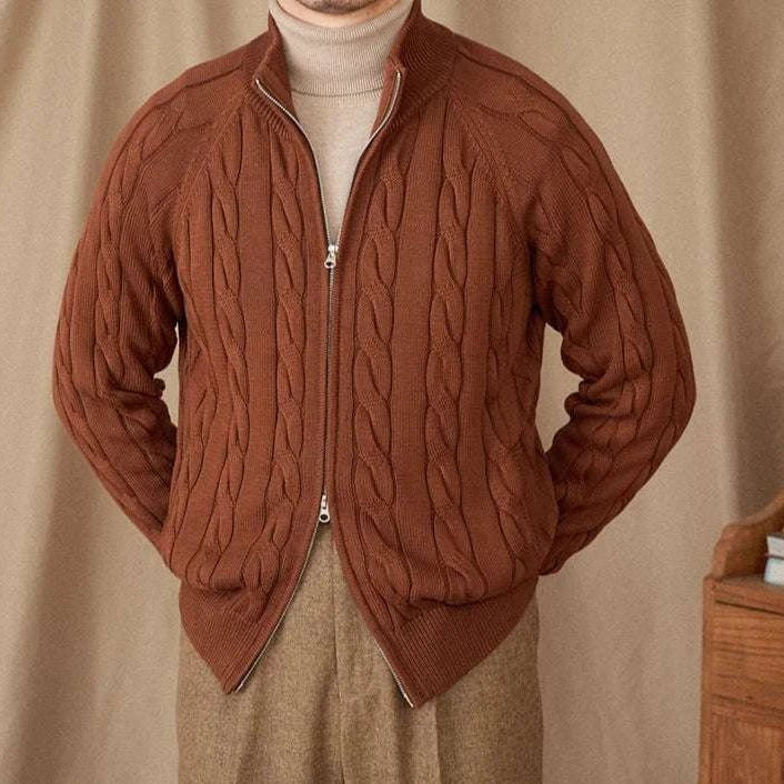 Antonios knit cardigan double zipper - Antonios