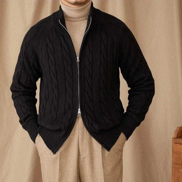 Antonios knit cardigan double zipper - Antonios