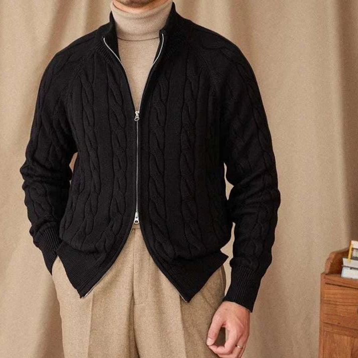 Antonios knit cardigan double zipper - Antonios