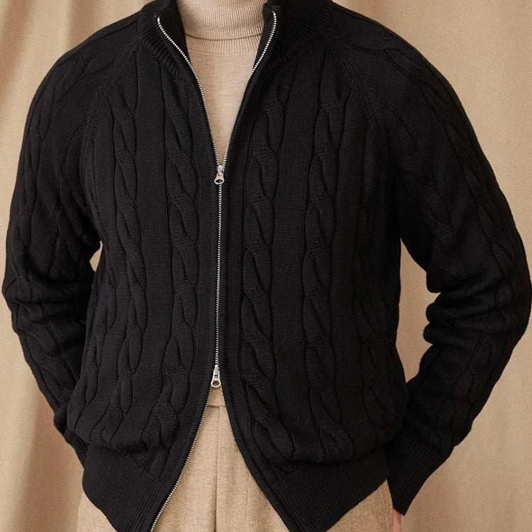 Antonios knit cardigan double zipper - Antonios