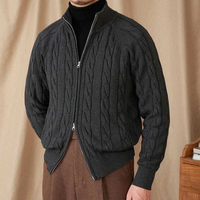 Antonios knit cardigan double zipper - Antonios