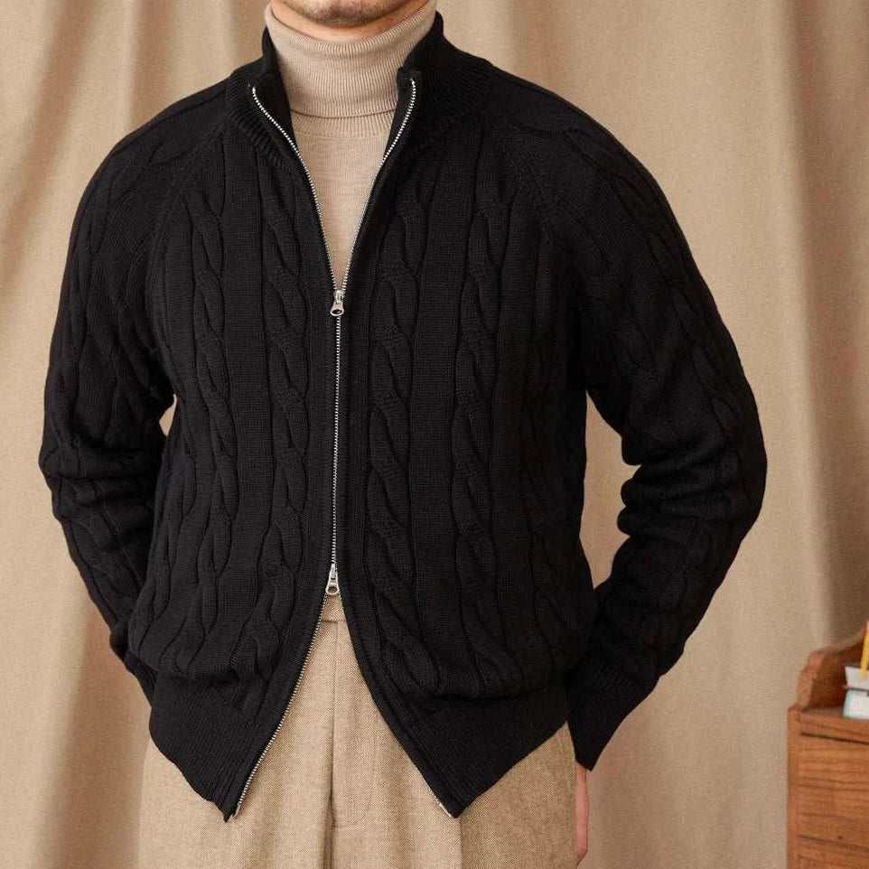 Antonios knit cardigan double zipper - Antonios