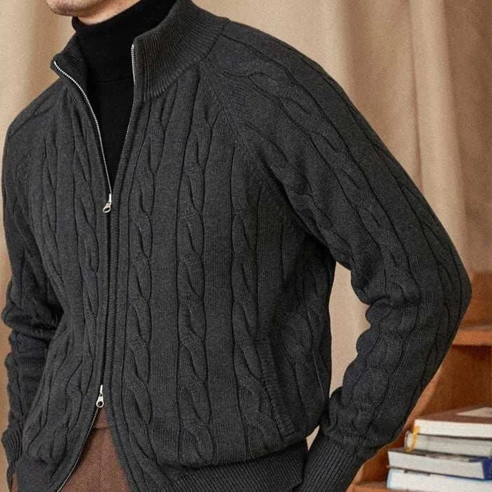 Antonios knit cardigan double zipper - Antonios