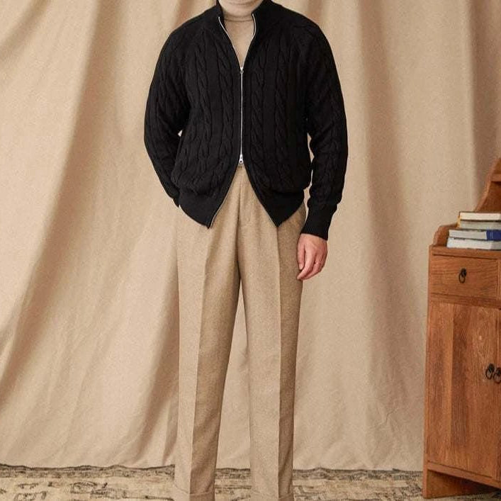 Antonios knit cardigan double zipper - Antonios