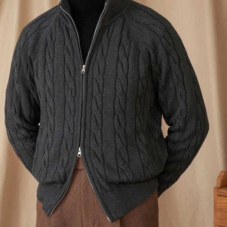 Antonios knit cardigan double zipper - Antonios