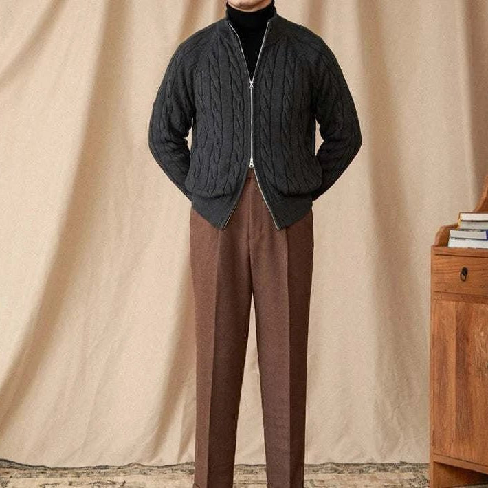 Antonios knit cardigan double zipper - Antonios
