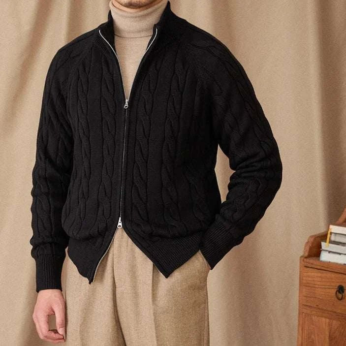 Antonios knit cardigan double zipper - Antonios