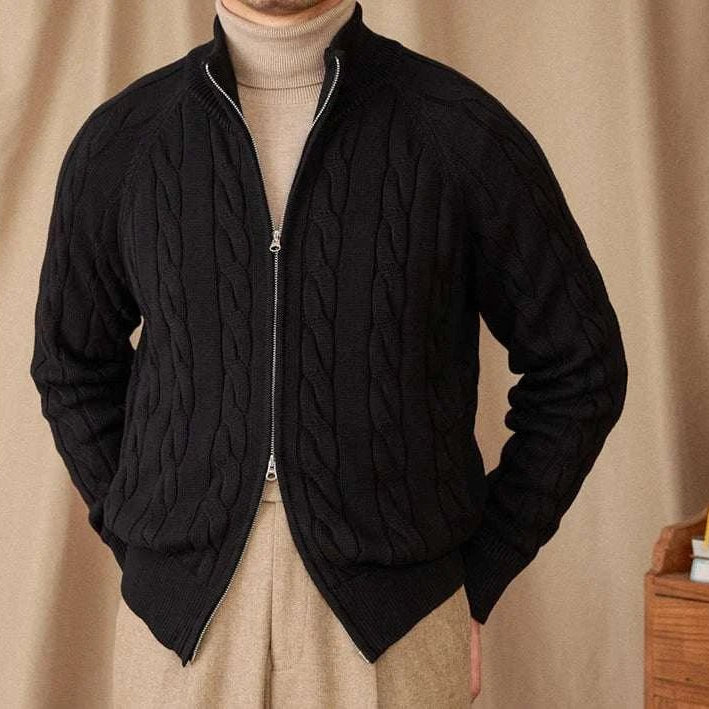 Antonios knit cardigan double zipper - Antonios