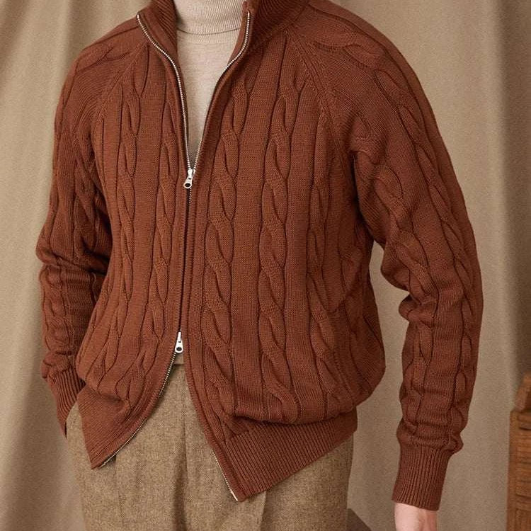 Antonios knit cardigan double zipper - Antonios