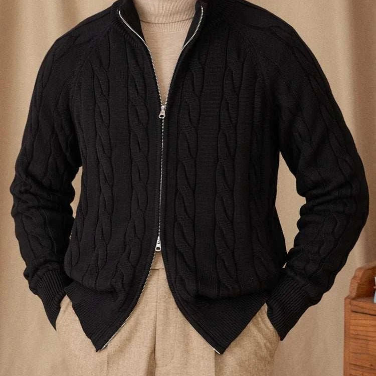 Antonios knit cardigan double zipper - Antonios