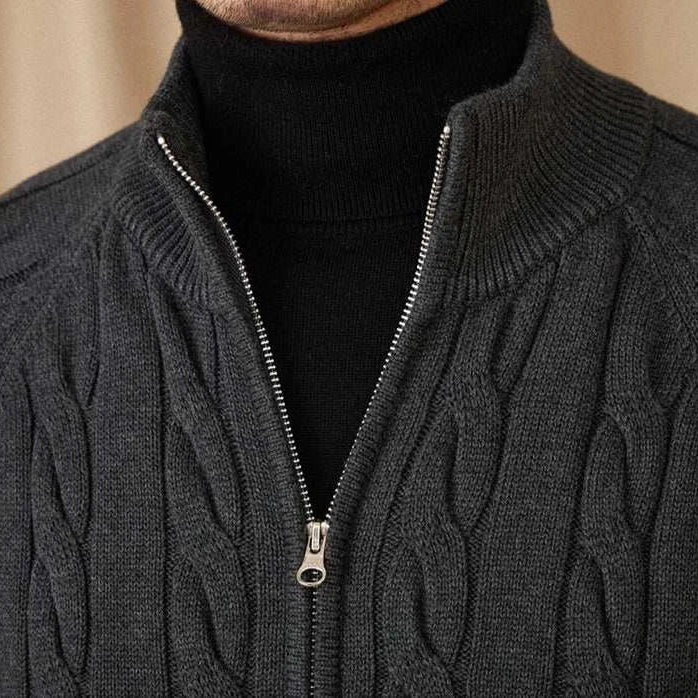 Antonios knit cardigan double zipper - Antonios