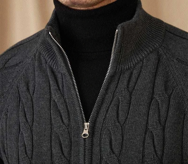 Antonios knit cardigan double zipper - Antonios