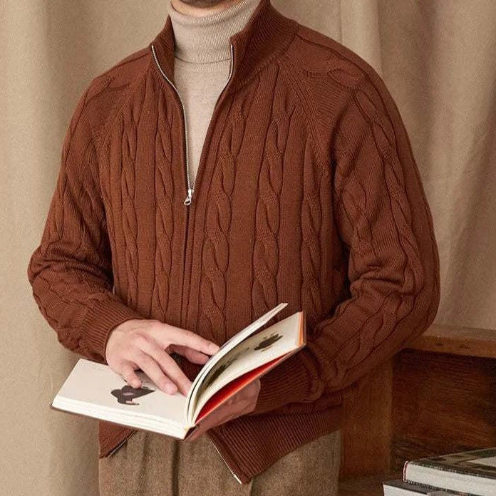 Antonios knit cardigan double zipper - Antonios