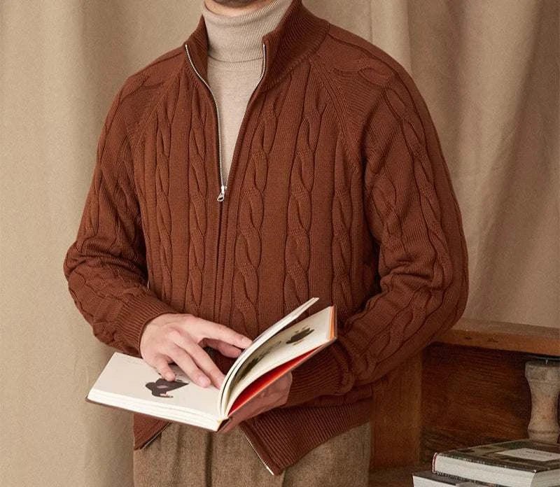 Antonios knit cardigan double zipper - Antonios