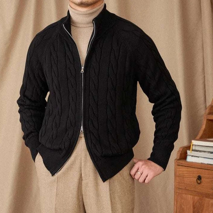 Antonios knit cardigan double zipper - Antonios