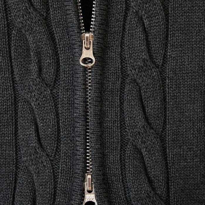 Antonios knit cardigan double zipper - Antonios